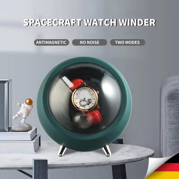 Smart Watch Winder With Anti-Magnetic Protection Silent Operation Dual Power Modes USB/Battery(Green) by bashfashion