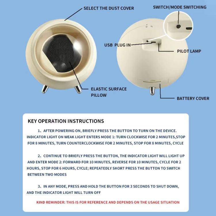 Smart Watch Winder With Anti-Magnetic Protection Silent Operation Dual Power Modes USB/Battery(White) by bashfashion