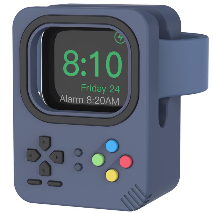 For Apple Watch AhaStyle DD05 Silicone Mini Charging Stand, Without Charger(Blue) by AhaStyle