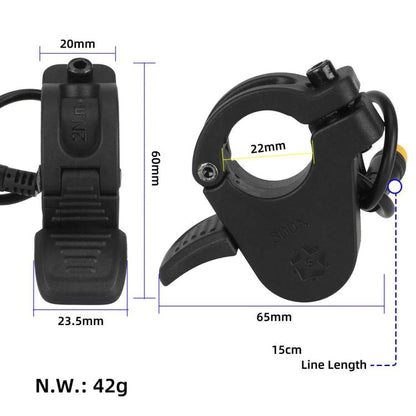 For Kukirin G3 Pro Electric Scooter Waterproof Thumb Throttle Accelerator with 3-Pin Connector by bashfashion
