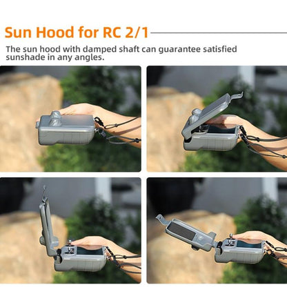 For DJI RC 2 / 1 Sunnylife ZN985 Remote Control 2 In 1 Visor Storage Case by Sunnylife