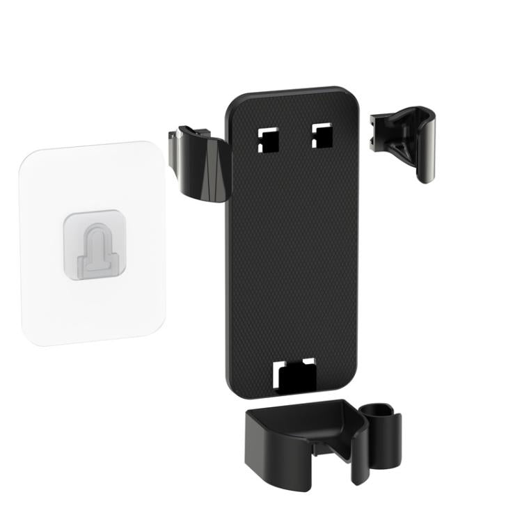 Bathroom Wall-Mounted Curling Iron Organizer Holder with Adjustable Clamps Built-In Cord Wrap(Black) by bashfashion