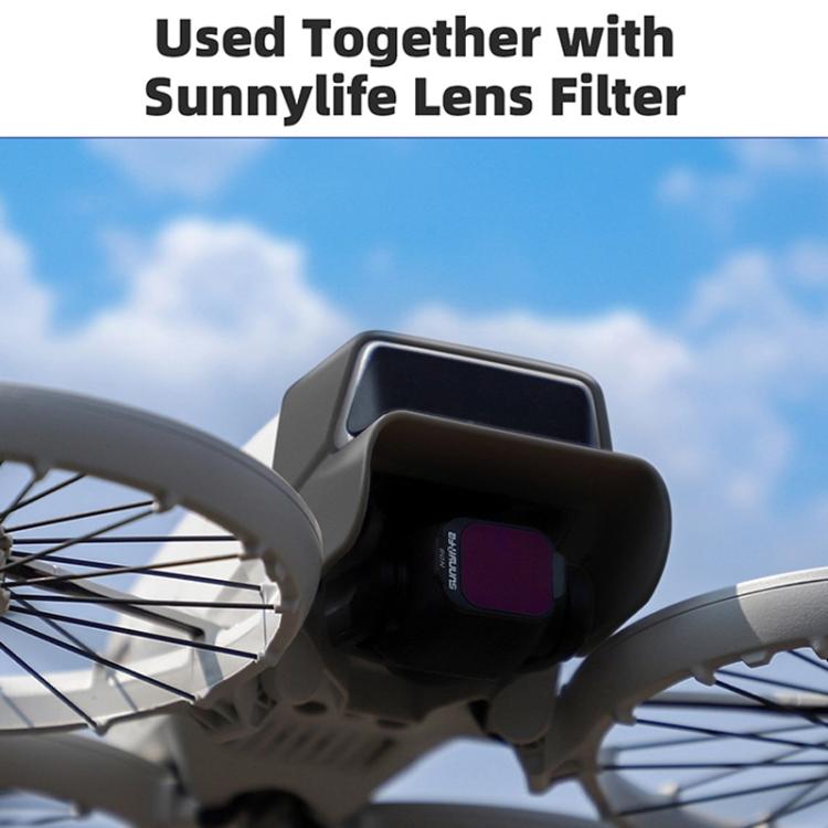 For DJI Flip Sunnylife FP-ZG970 Lens Anti-Glare Hood(Black) by Sunnylife