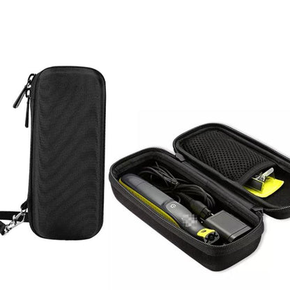 For Philips OneBlade Shaver EVA Storage Bag Shockproof Travel Case(Black) by bashfashion