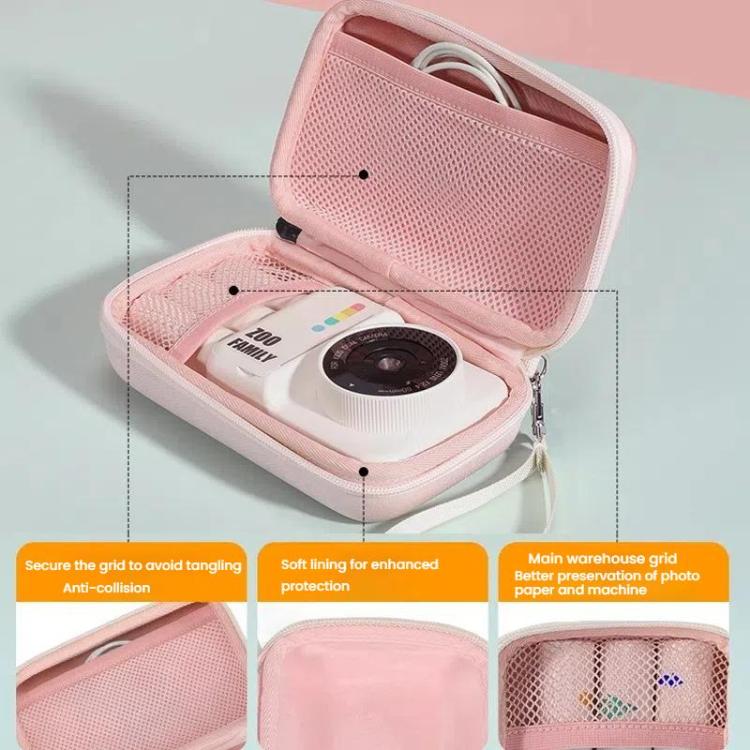 Cwatcun D204 Small Convenient Microslice Storage Bag Compact Digital Camera Waterproof Hard Case(Pink) by Cwatcun