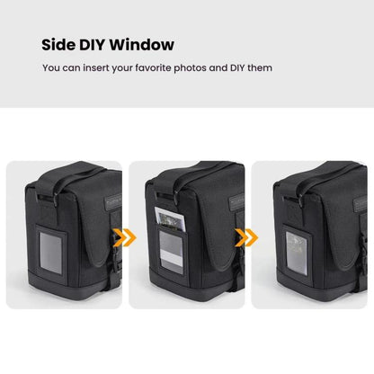 Cwatcun D186 Small Anti-scratch Lightweight Camera Shoulder Bag Camera Portable Crossbody Storage Bag(Black) by Cwatcun