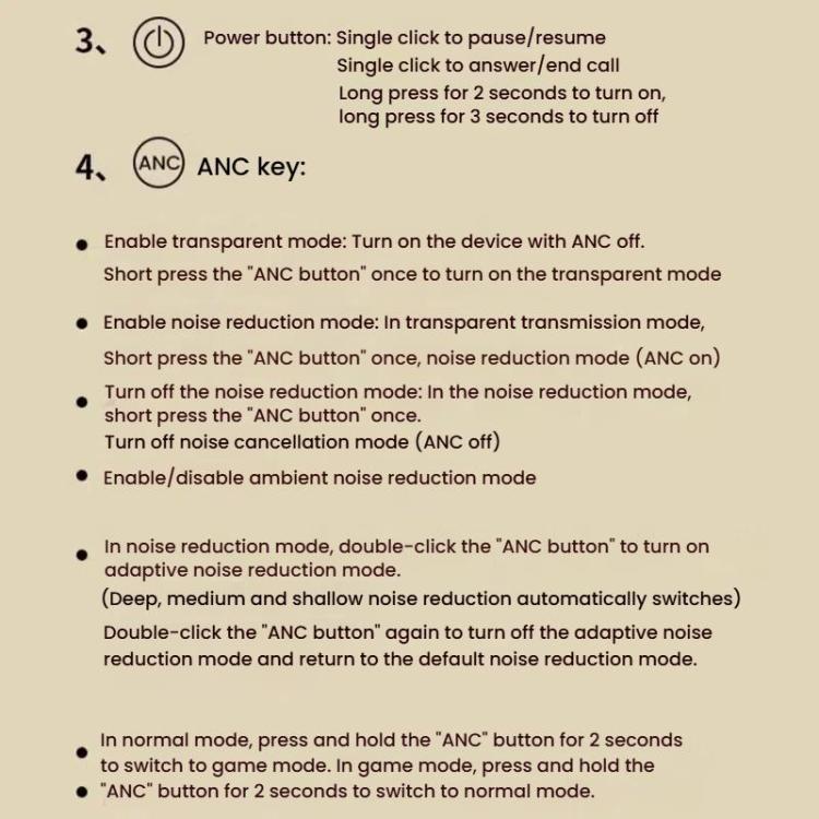 OneOdio Focus A5 ANC Active Noise Reduction Headset Wireless Bluetooth Gaming Sports Headset(Black) by OneOdio