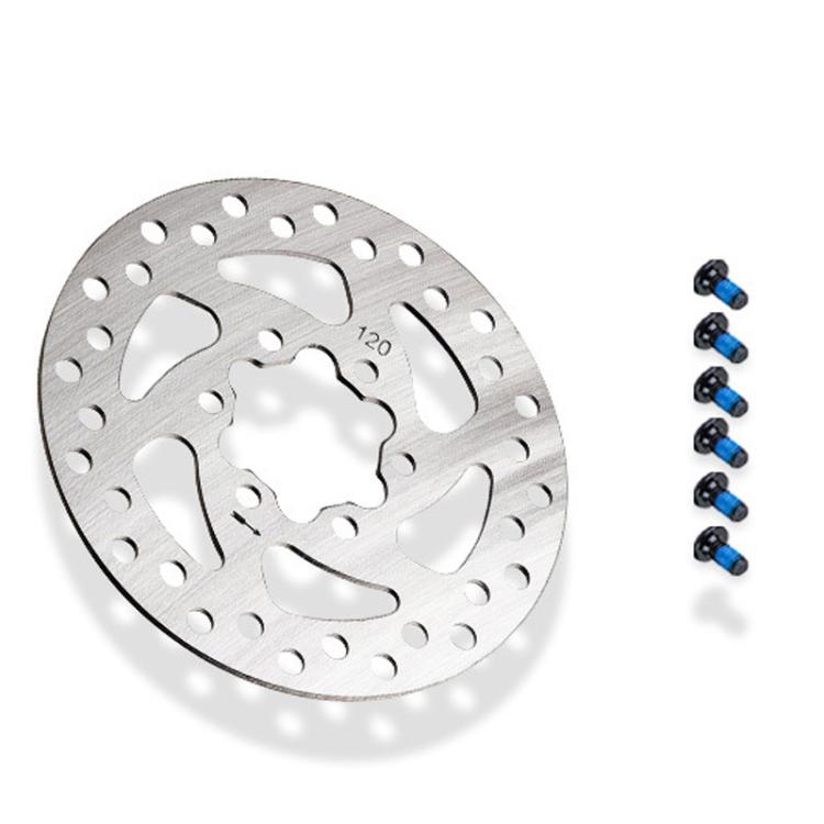 For Niu KQi3 KQi2 Electric Scooter 120mm 6-Bolt Disc Brake Rotor with Mounting Screws by bashfashion