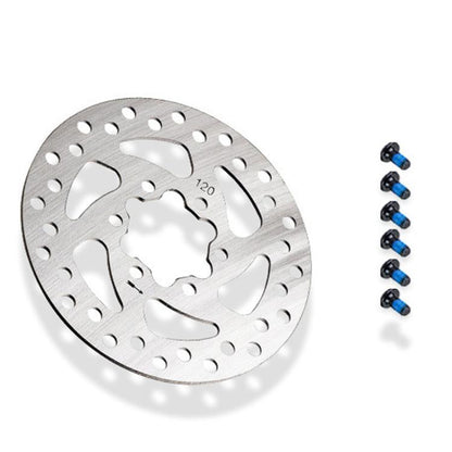 For Niu KQi3 KQi2 Electric Scooter 120mm 6-Bolt Disc Brake Rotor with Mounting Screws by bashfashion
