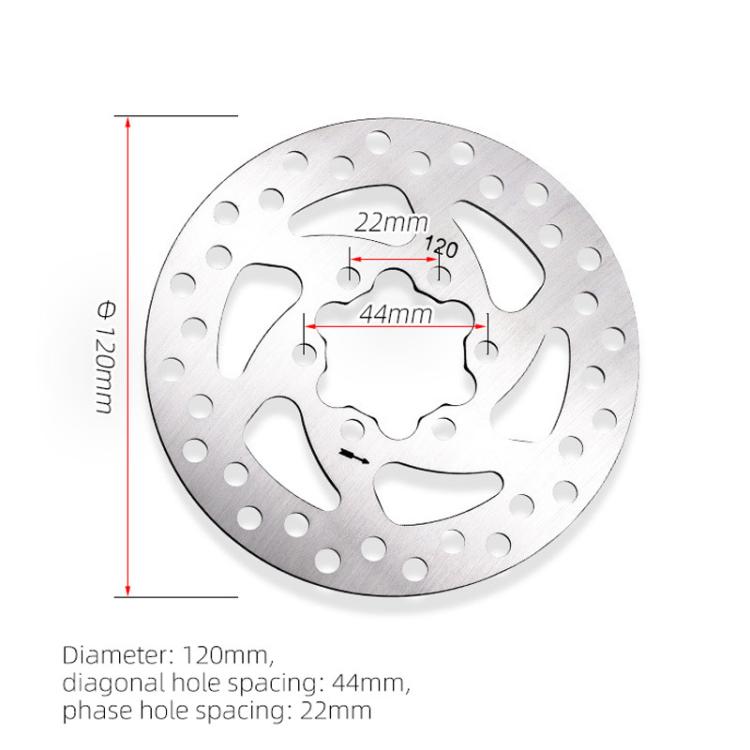 For Niu KQi3 KQi2 Electric Scooter 120mm 6-Bolt Disc Brake Rotor with Mounting Screws by bashfashion