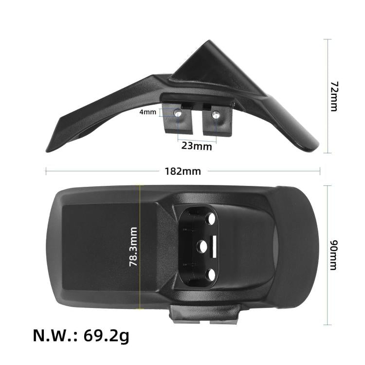 For Kukirin G2 Pro DB Electric Scooter Rear Fenders with License Plate Bracket by bashfashion