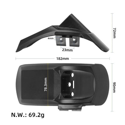For Kukirin G2 Pro DB Electric Scooter Rear Fenders with License Plate Bracket by bashfashion