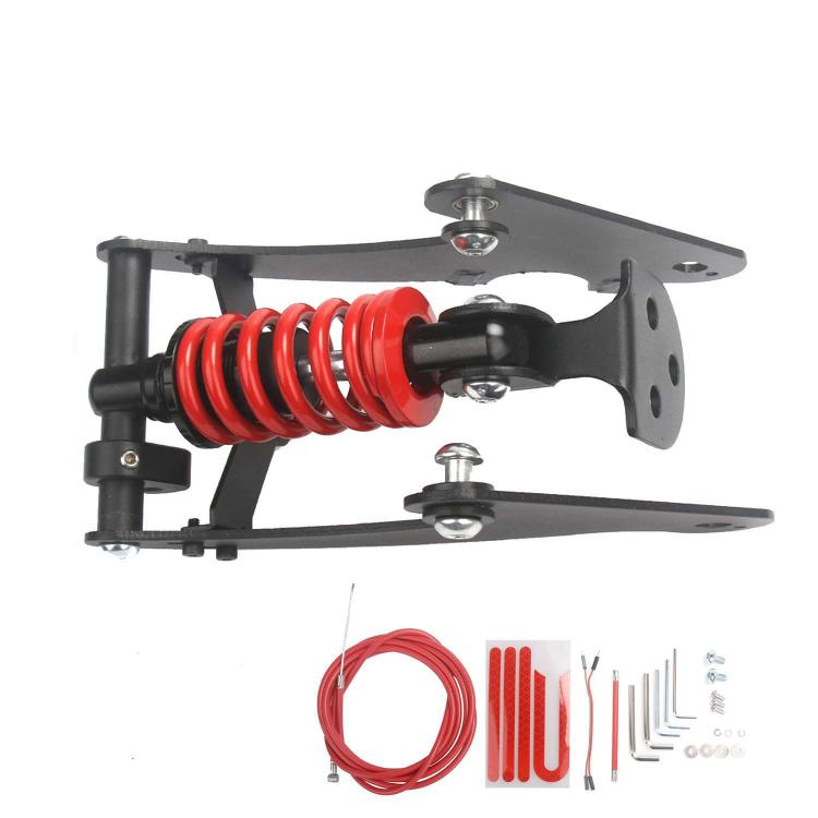 For Xiaomi M365/1S Electric Scooter Rear Shock Absorber Suspension System Ride Vibration Reduction Kit Red by bashfashion