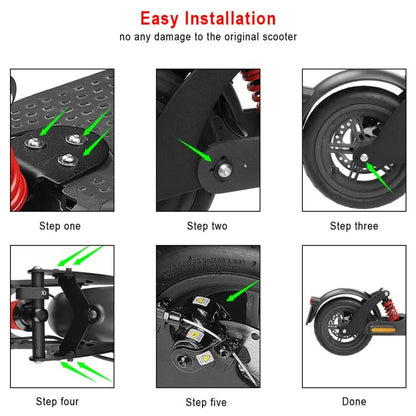 For Xiaomi M365/1S Electric Scooter Rear Shock Absorber Suspension System Ride Vibration Reduction Kit Black by bashfashion