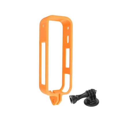 For Insta360 X5 360 Camera CQT Expandable Protective Cage Shockproof Case Vertical Orange by CQT