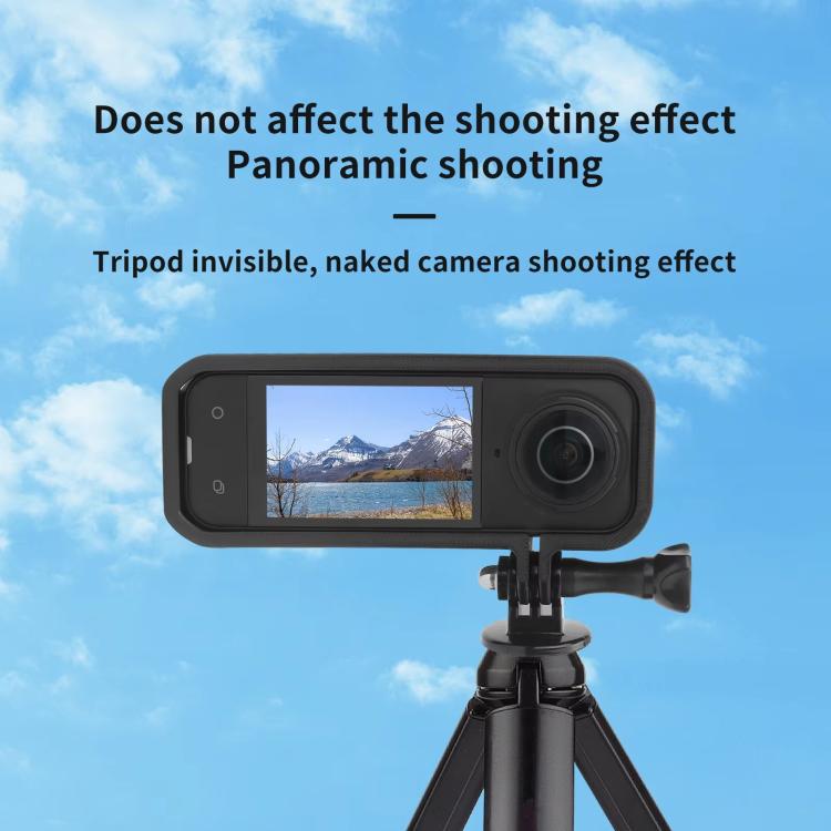 For Insta360 X5 360 Camera CQT Expandable Protective Cage Shockproof Case Vertical Black by CQT