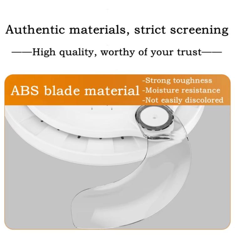 22.5-inch Invisible Blade Ceiling Fan Light with E27 Socket Dimmable LED, 3 Color Temperatures, 3 Speeds, 2H/4H Time(White) by bashfashion