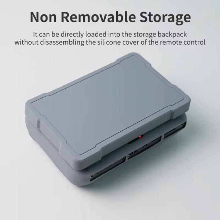 For DJI RC Pro 2 Remote Control Silicone Case Screen and Body Protective Cover(Gray) by bashfashion