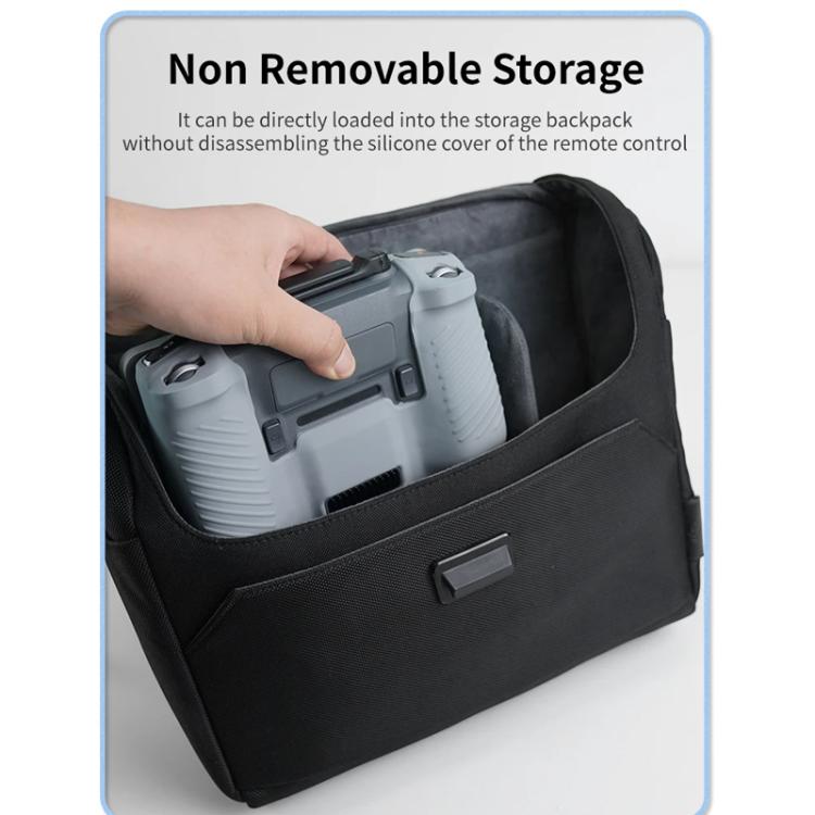 For DJI RC Pro 2 Remote Control Silicone Case Screen and Body Protective Cover(Black) by bashfashion