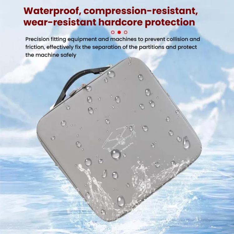 For DJI Mavic 4 Pro Fly More Combo / Creator Combo Carrying Case Durable PU Crossbody Shoulder Bag(Black) by bashfashion