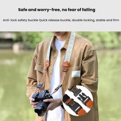 Cwatcun D193 Universal Camera Shoulder Strap Double Locking Portable Camera Accessories by Cwatcun