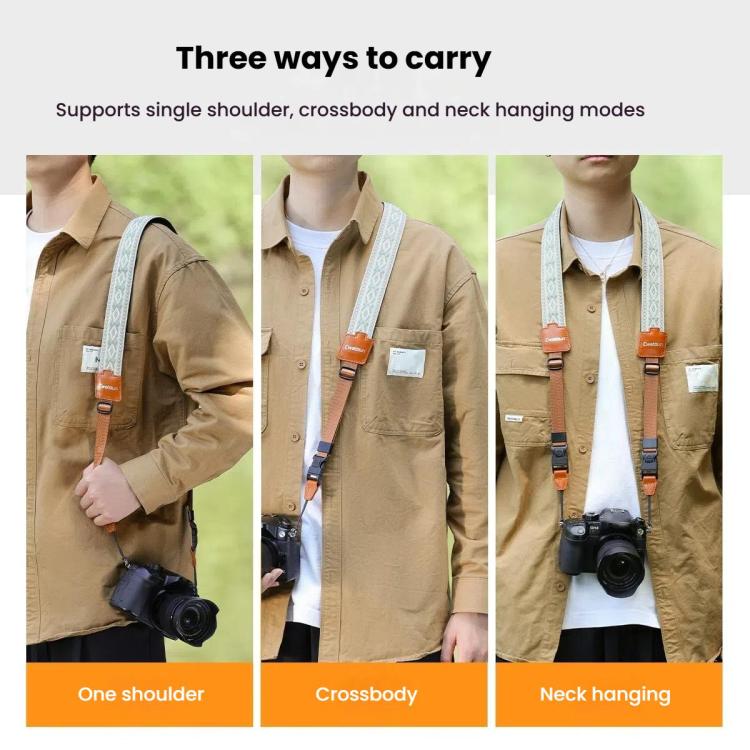 Cwatcun D193 Universal Camera Shoulder Strap Double Locking Portable Camera Accessories by Cwatcun