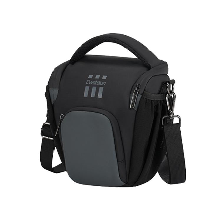 Cwatcun D1 Small Lightweight Portable Leather Film Material Camera Crossbody Bag by Cwatcun