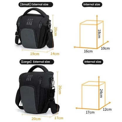 Cwatcun D1 Small Lightweight Portable Leather Film Material Camera Crossbody Bag by Cwatcun