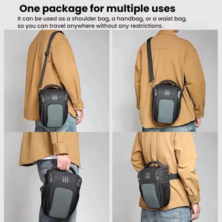 Cwatcun D1 Small Lightweight Portable Leather Film Material Camera Crossbody Bag by Cwatcun