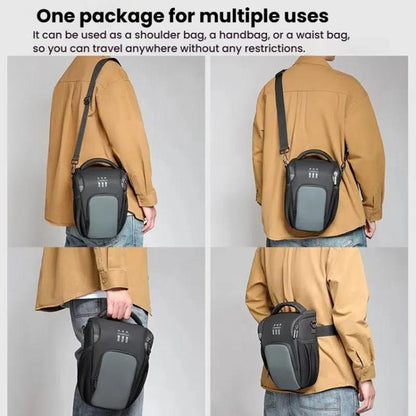 Cwatcun D1 Small Lightweight Portable Leather Film Material Camera Crossbody Bag by Cwatcun