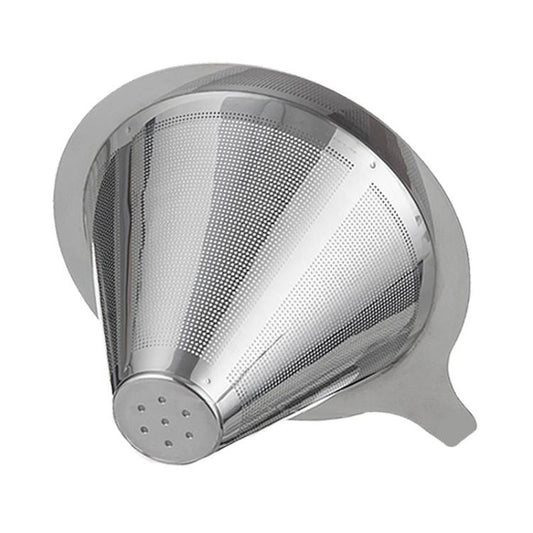 304 Stainless Steel Coffee Filter Reusable Mesh for Pour Over/Drip Coffee Maker, Spec: 2-4 Cups by bashfashion