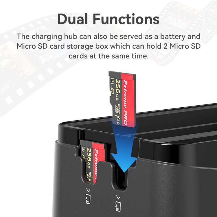 For Insta360 X5 Camera AMagisn Battery Charger Fast Charging Station For 3 Batteries Simultaneously by aMagisn