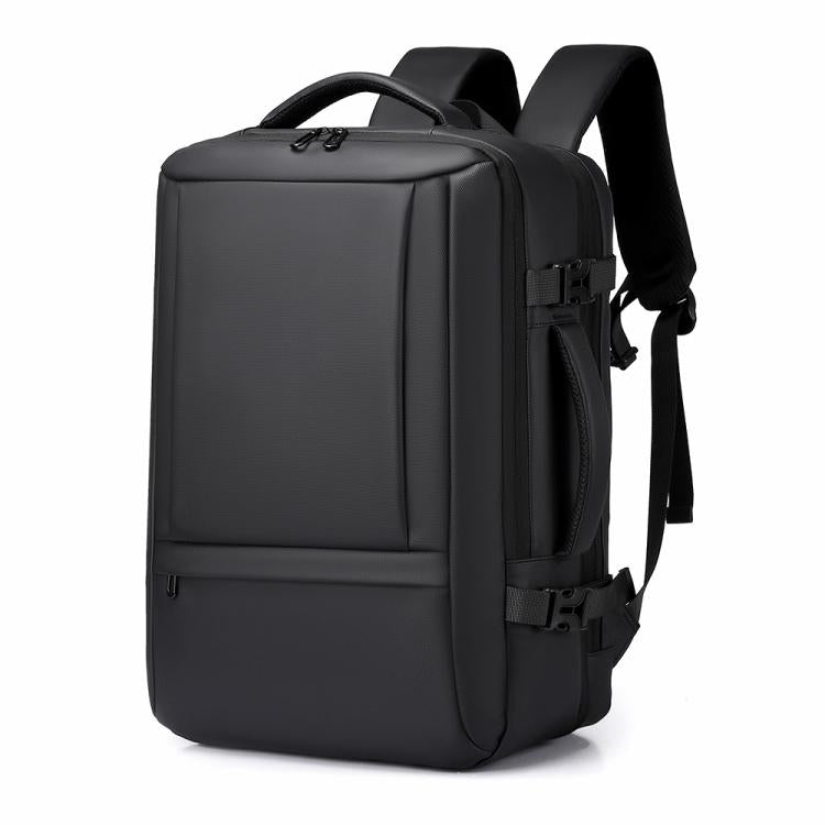 WEIXIER B759 Simple Expandable Men Shoulder Bag Large Capacity Laptop Backpacks(Black) by WEIXIER