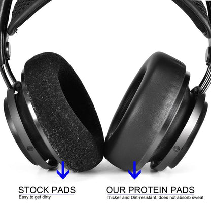 1pair Ear Pads For Philips Fidelio X2/X2HR/X1 Headphones Ear Cushion Protectors, Style: Velvet Type by bashfashion