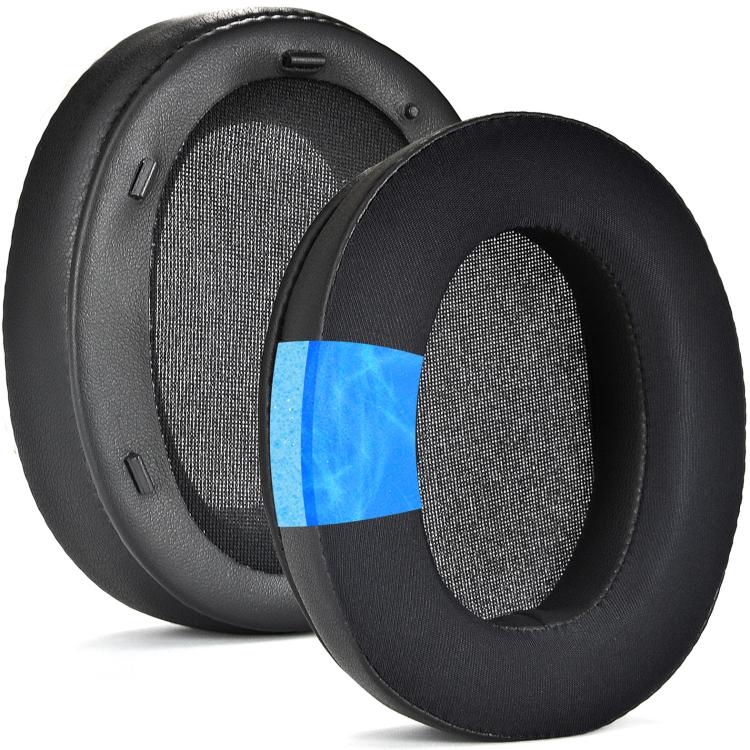 For Sony WH-XB910N 2pcs Headset Ice Cool Earmuffs Sponge Cover(Black) by bashfashion