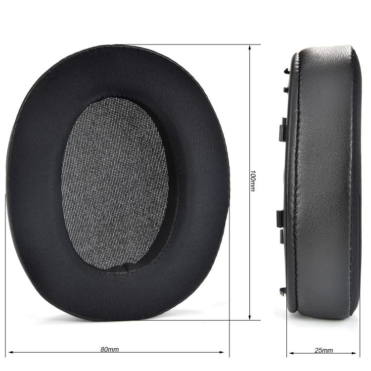 For Sony WH-XB910N 2pcs Headset Ice Cool Earmuffs Sponge Cover(Black) by bashfashion