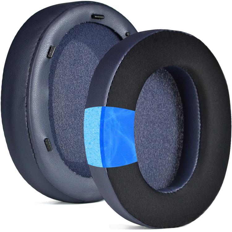 For Sony WH-XB910N 2pcs Headset Ice Cool Earmuffs Sponge Cover(Blue) by bashfashion