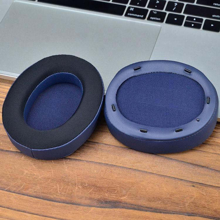For Sony WH-XB910N 2pcs Headset Ice Cool Earmuffs Sponge Cover(Blue) by bashfashion