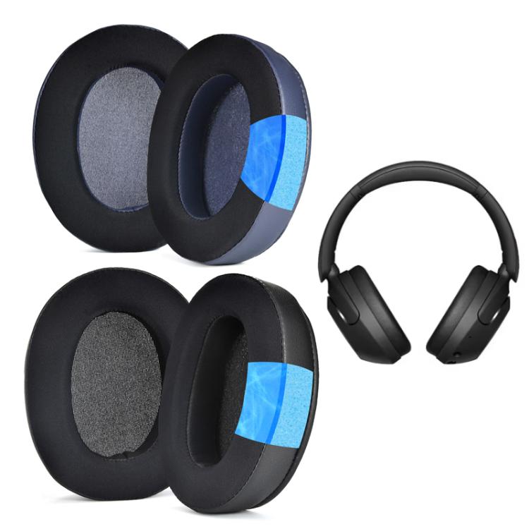 For Sony WH-XB910N 2pcs Headset Ice Cool Earmuffs Sponge Cover(Blue) by bashfashion