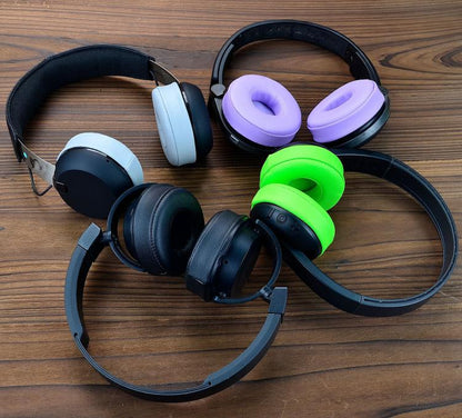 1pair 70mm Earpads For Sony WH-CH500 WH-CH510 /Sennheiser/JBL/AKG and Other Headphones(Green) by bashfashion