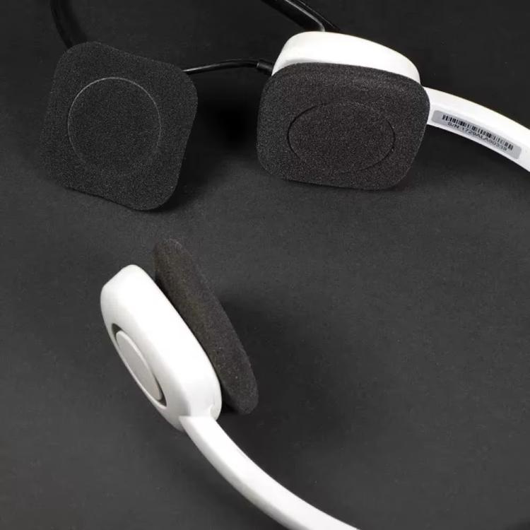 4pcs /Pack Foam Ear Pads For Logitech H150 / H130 / H250 Headphones(Gray) by bashfashion