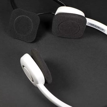 4pcs /Pack Foam Ear Pads For Logitech H150 / H130 / H250 Headphones(Gray) by bashfashion