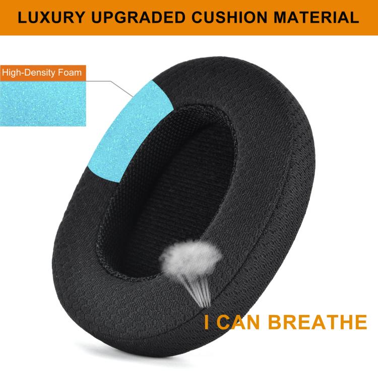 1pair Ear Cushions For Sennheiser HD 4.50BT, HD 4.50, HD 4.50BTNC, HD 4.50SE, HD 4.40BT, HD 4.30G, HD 4.20S, HD 458BT, HD 450, HD 450BT, HD 400S, HD 350BT(Football Net Black) by bashfashion