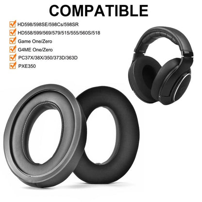 1pair Ice-Cool Replacement Ear Pads for Sennheiser HD599/HD598/Game Zero/PC38X and More(Black) by bashfashion