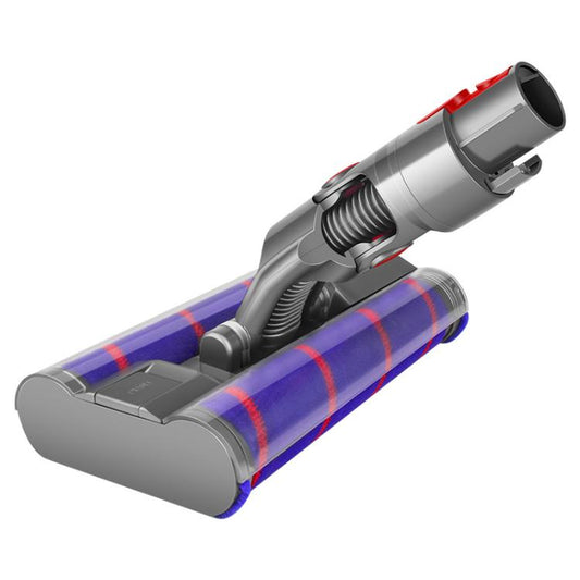 For Dyson V7/V8/V10/V11/V15 Dual Roller Soft Velvet Floor Brush With LED Dust Detection by bashfashion