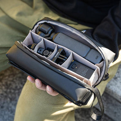 For DJI Osmo Pocket 3 Creator Combo TELESIN Universal Portable Storage Bag Carrying Case(Black) by TELESIN