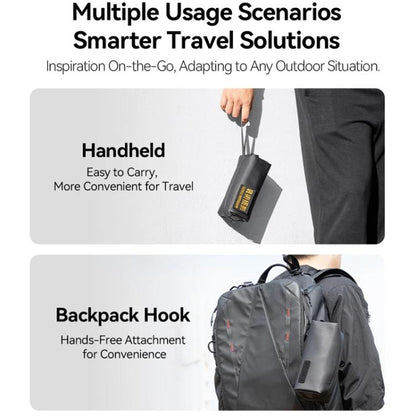 For DJI Osmo Pocket 3 Creator Combo TELESIN Universal Portable Storage Bag Carrying Case(Black) by TELESIN