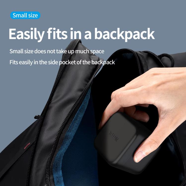 For GoPro HERO13 Black TELESIN 3 Slots Charging Case Compact Storage Box(Black) by TELESIN