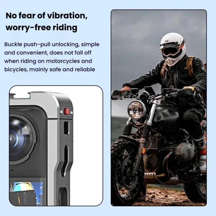 For Insta360 X5 HEPAIL AC-81 Metal Rabbit Cage Extended Protective Frame by HEPAIL