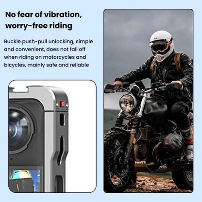 For Insta360 X5 HEPAIL AC-81 Metal Rabbit Cage Extended Protective Frame by HEPAIL